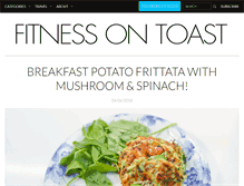 Tablet Screenshot of fitnessontoast.com